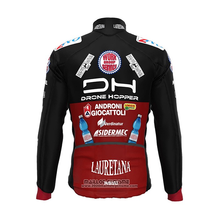 2022 Maillot Cyclisme Androni Giocattoli Noir Rouge Manches Longues et Cuissard